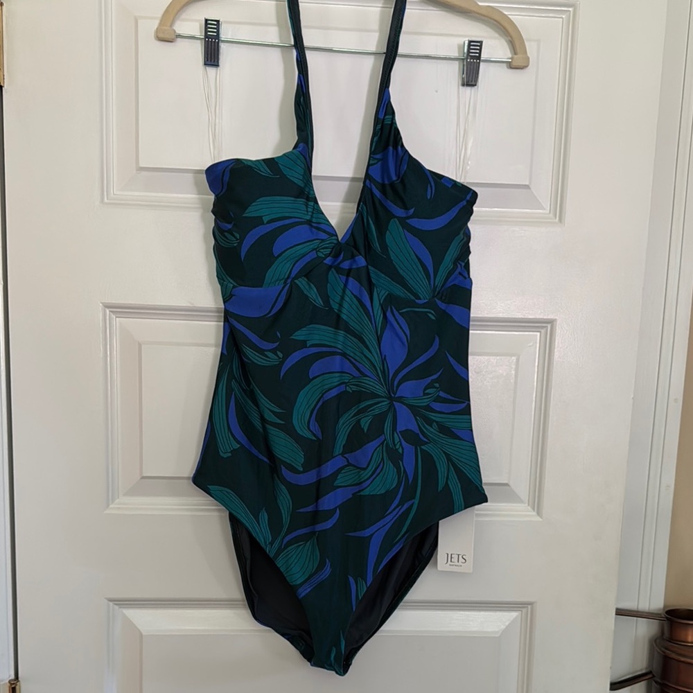 New with tags, JETS Green and Blue Swimsuit 12